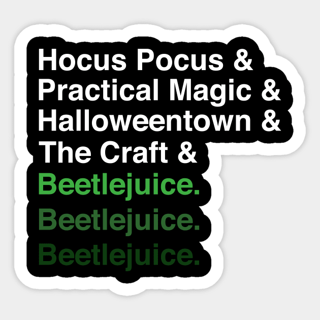 Halloween Movie List Sticker by whatabouthayley